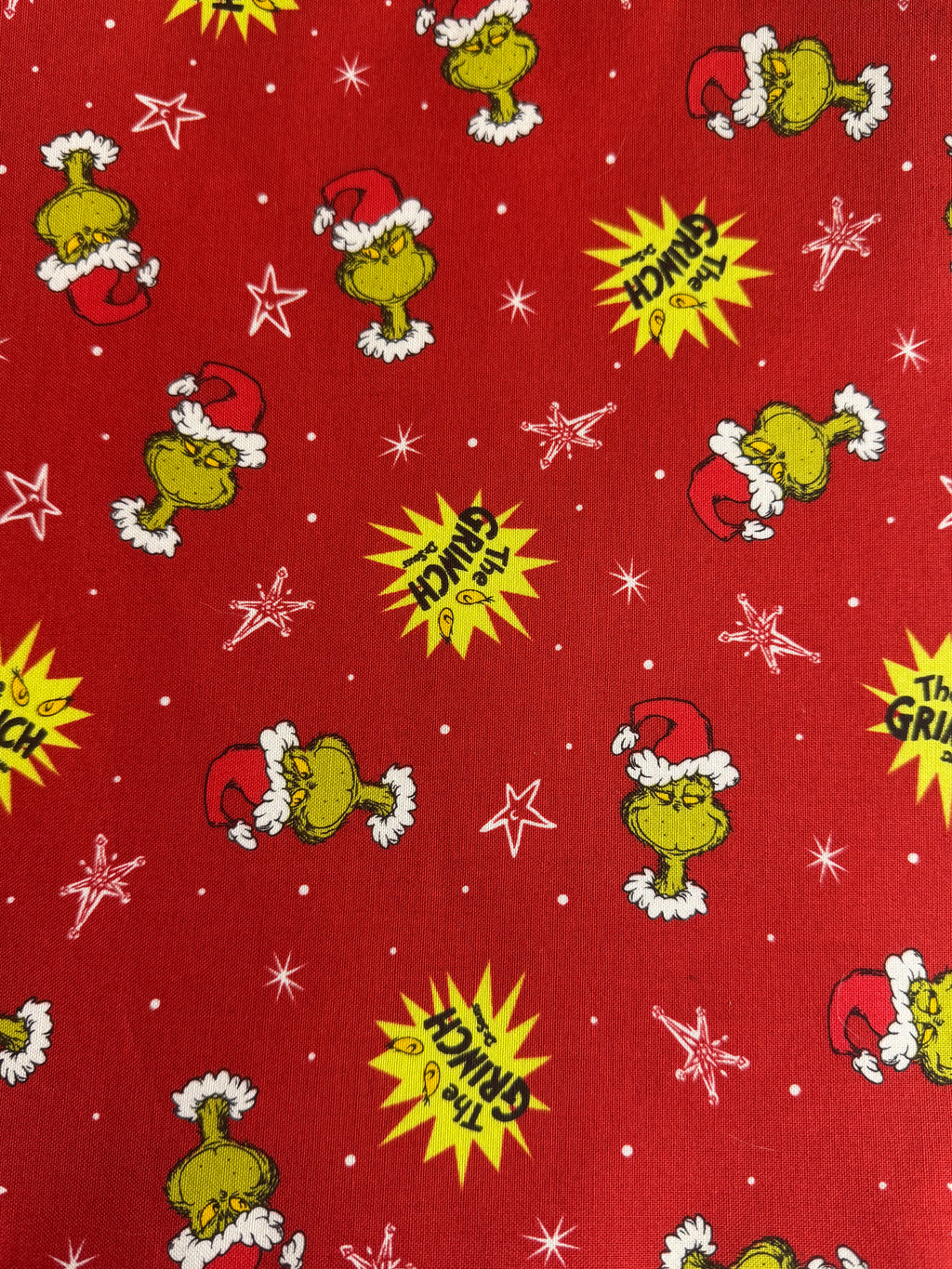 Festive Green Holiday Character Project Bag
