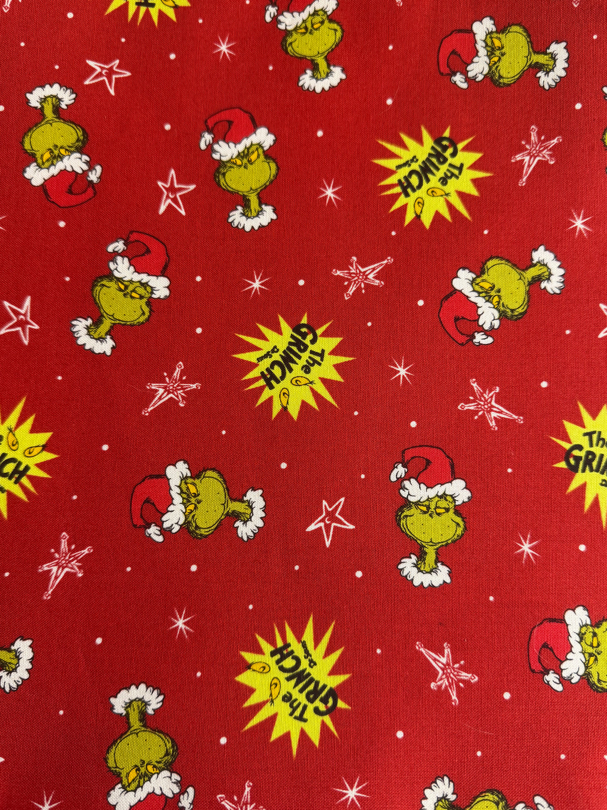 Festive Green Holiday Character Project Bag