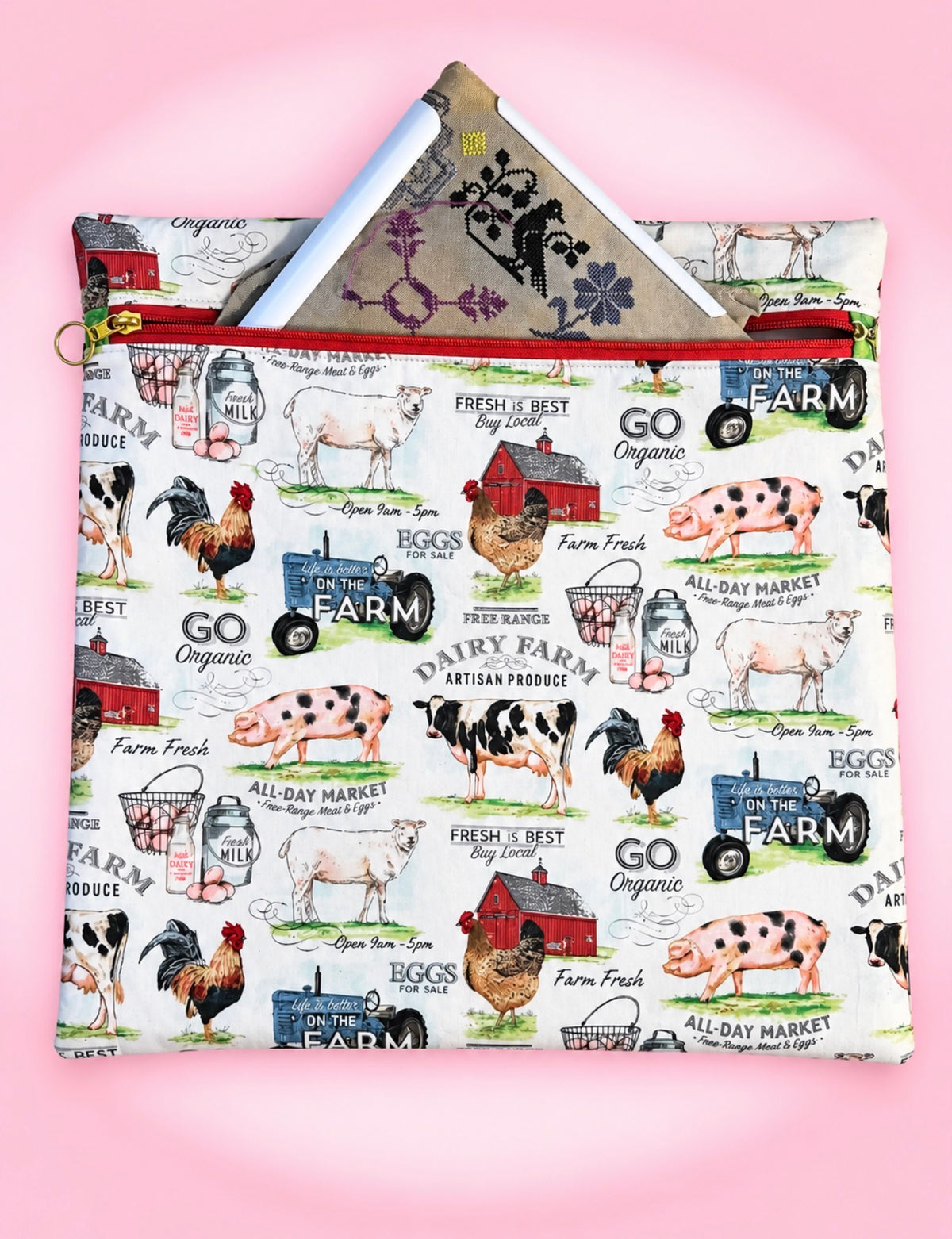 Country Farmhouse Project Bag