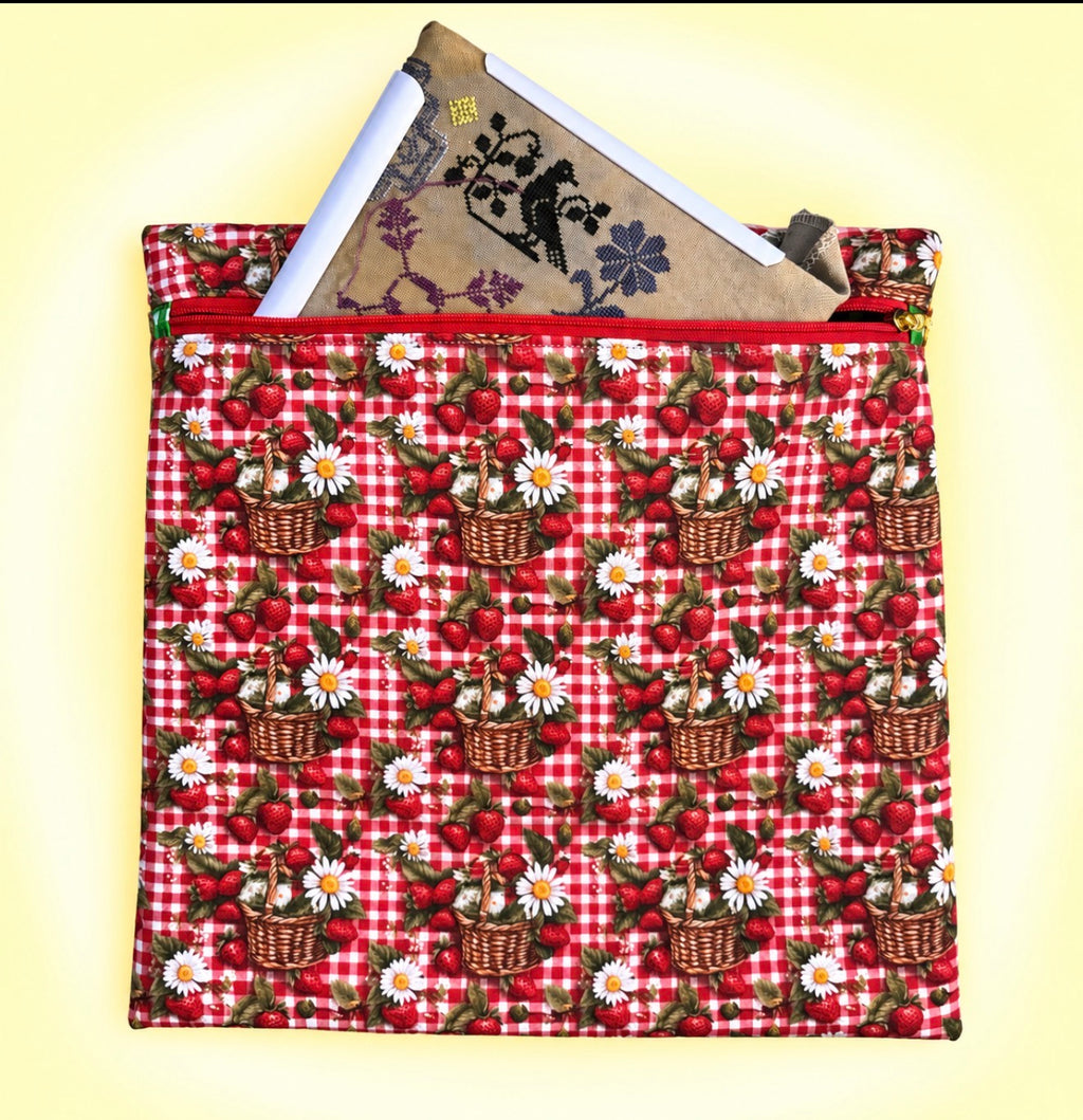 Strawberry Basket Project Bag