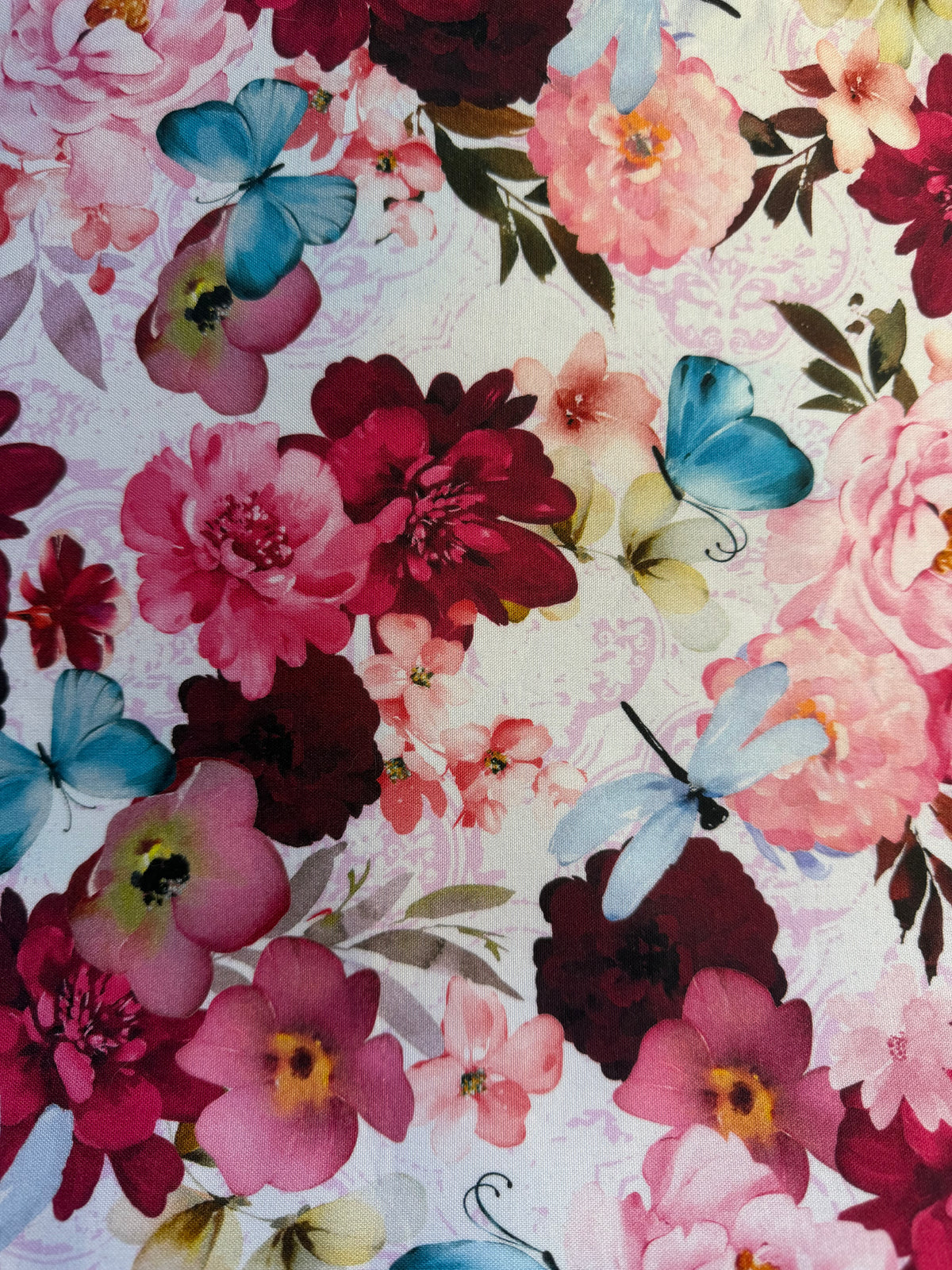Floral Butterfly Garden Project Bag