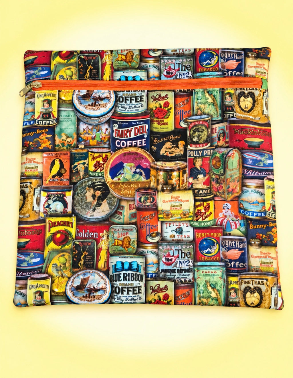 Vintage Coffee & Tea Project Bag