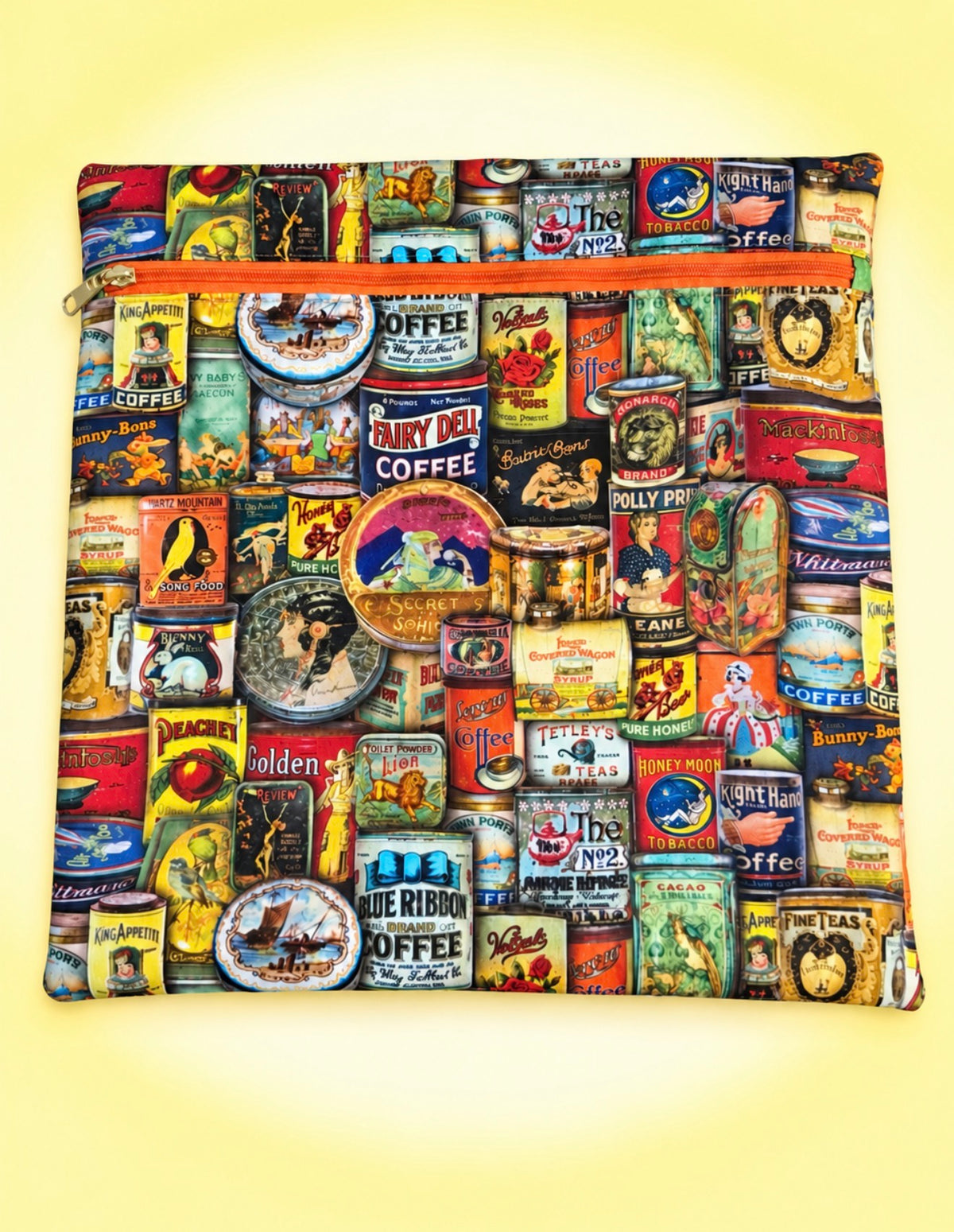 Vintage Coffee & Tea Project Bag