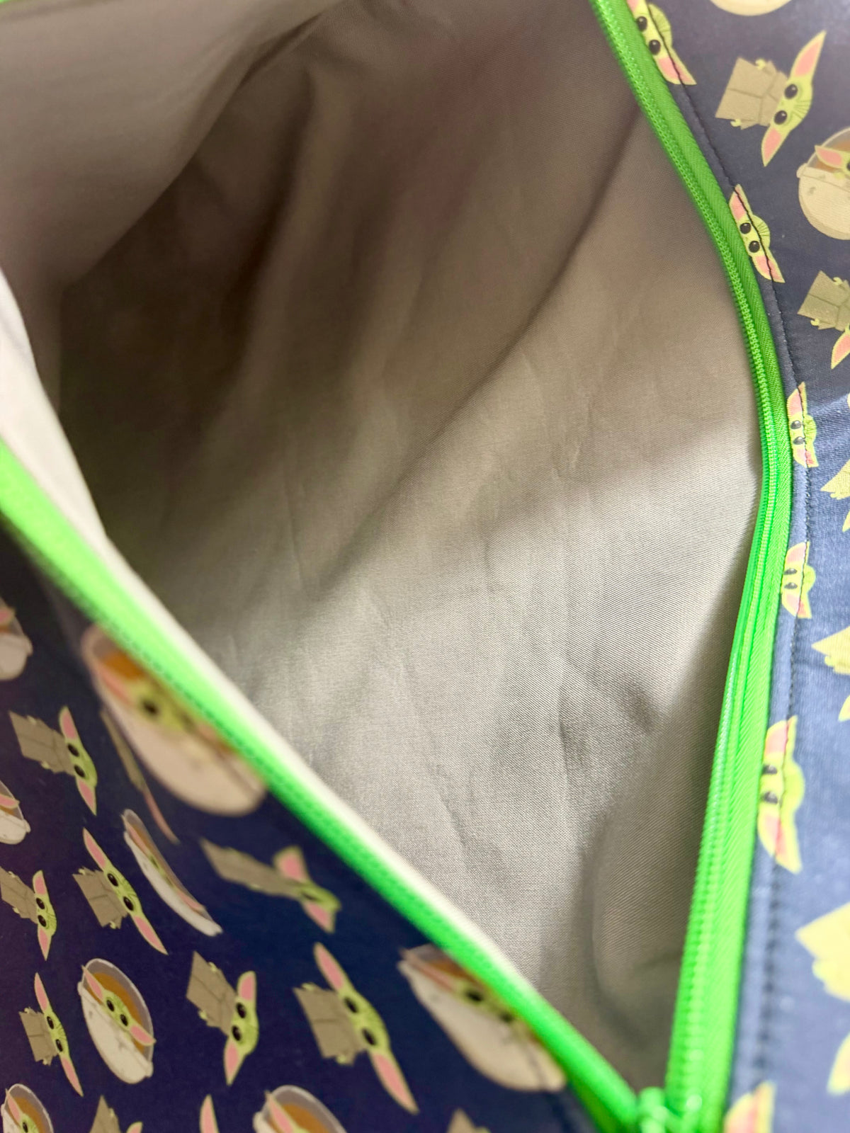 Project Bag for Cross Stitch with baby aliens