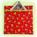 Festive Green Holiday Character Project Bag