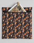 Project Bag for Cross Stitch with skulls and flowers