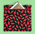 Project Bag for Cross Stitch with Hot Sauce Bottles